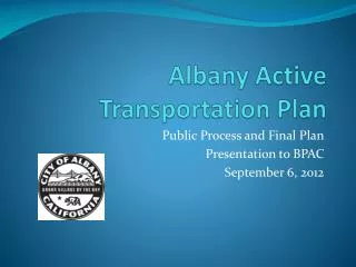 Albany Active Transportation Plan