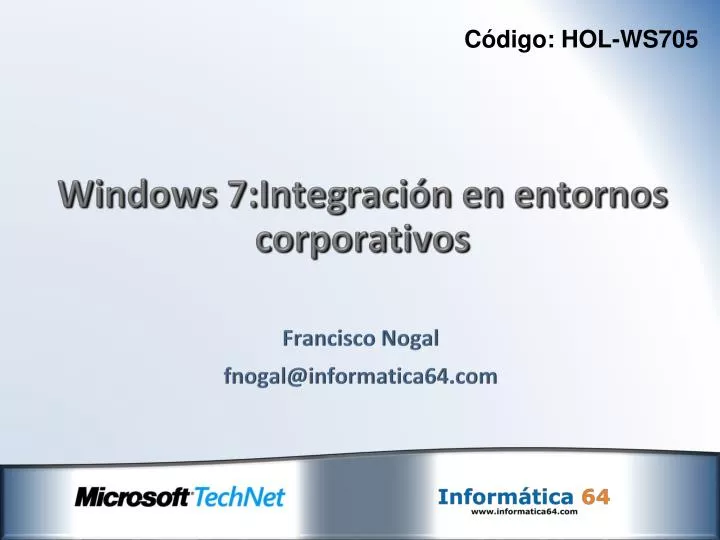windows 7 integraci n en entornos corporativos