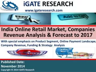 India e-retail Market and Forecast