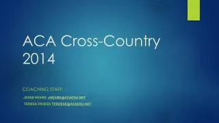 ACA Cross-Country 2014