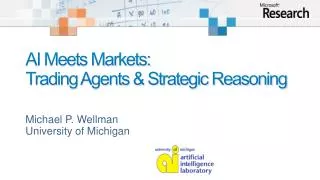 AI Meets Markets: Trading Agents &amp; Strategic Reasoning