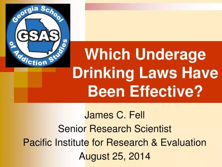 which underage drinking laws have been effective