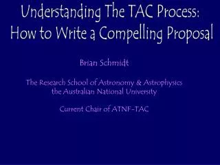 Understanding The TAC Process: How to Write a Compelling Proposal