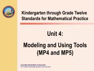 Kindergarten through Grade Twelve Standards for Mathematical Practice