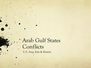 Arab Gulf States Conflicts