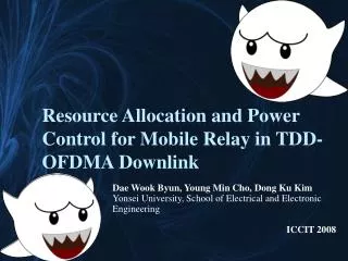 Resource Allocation and Power Control for Mobile Relay in TDD-OFDMA Downlink