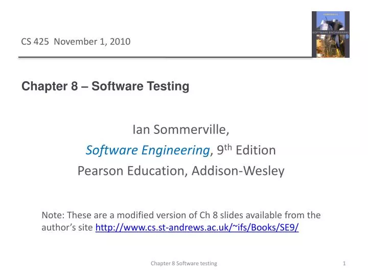 chapter 8 software testing