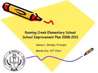 Running Creek Elementary School School Improvement Plan 2008-2011