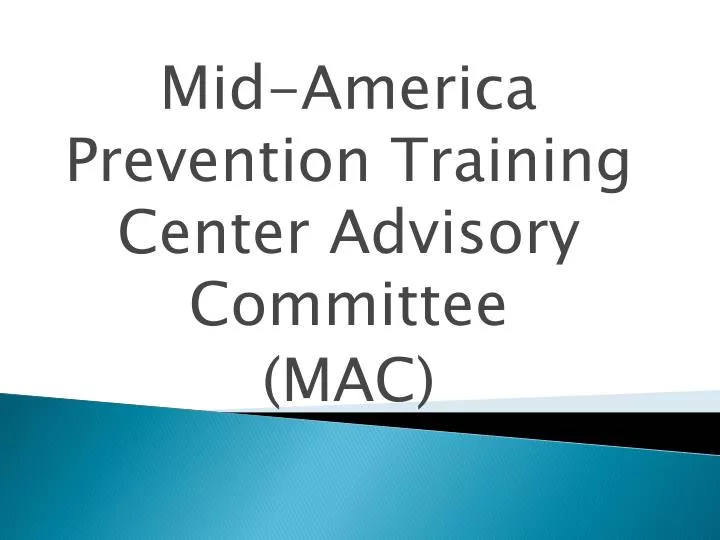 mid america prevention training center advisory committee mac