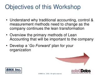 Objectives of this Workshop