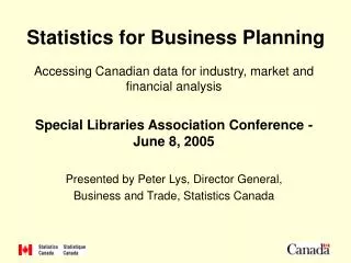 Statistics for Business Planning