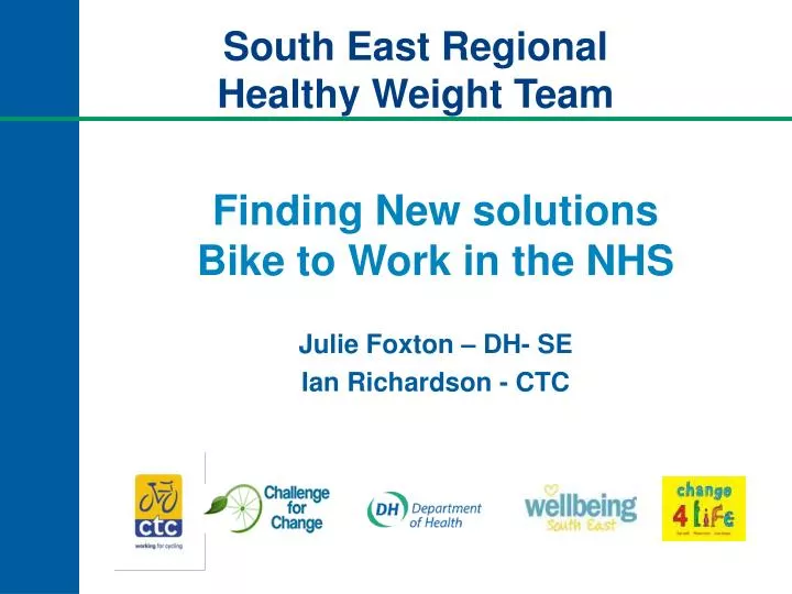 finding new solutions bike to work in the nhs