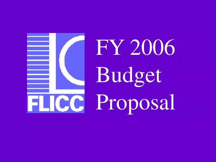 fy 2006 budget proposal