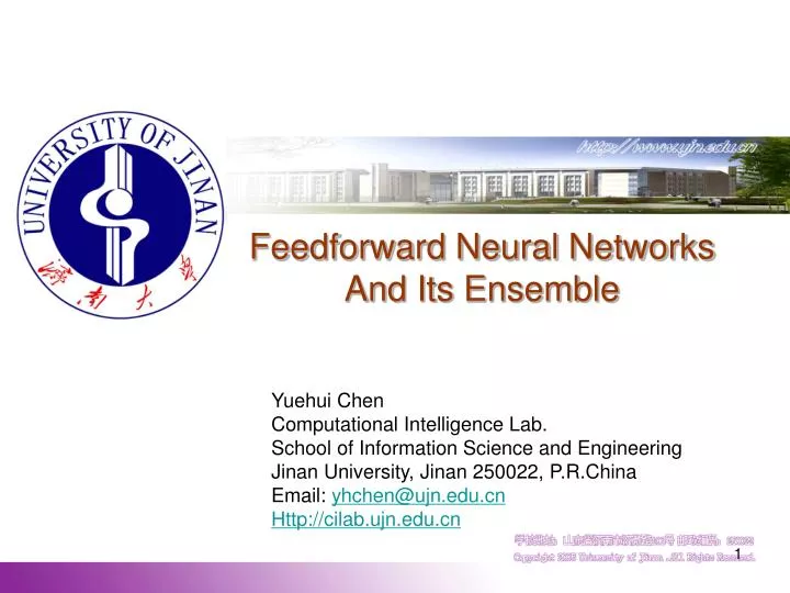 feedforward neural networks and its ensemble
