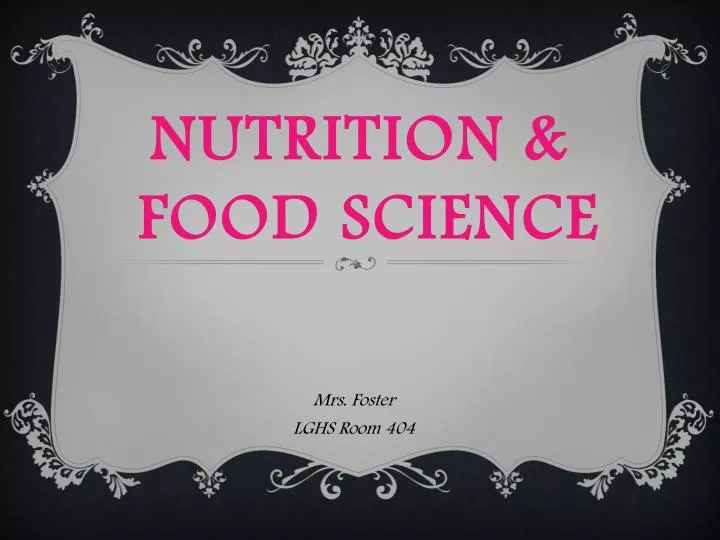 nutrition food science