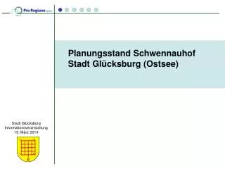 Stadt Glücksburg Informationsveranstaltung 19. März 2014