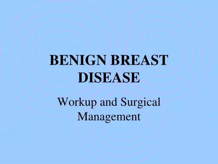benign breast disease