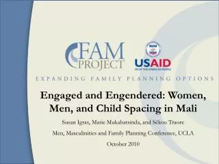 Engaged and Engendered: Women, Men, and Child Spacing in Mali