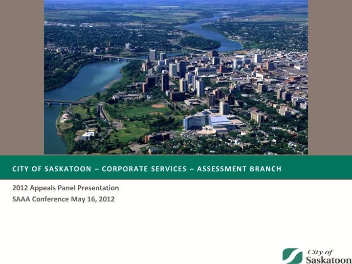 city of saskatoon corporate services assessment branch