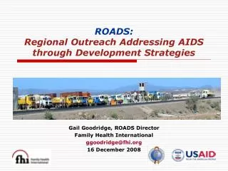 ROADS: Regional Outreach Addressing AIDS through Development Strategies