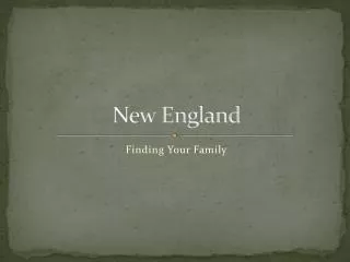 New England