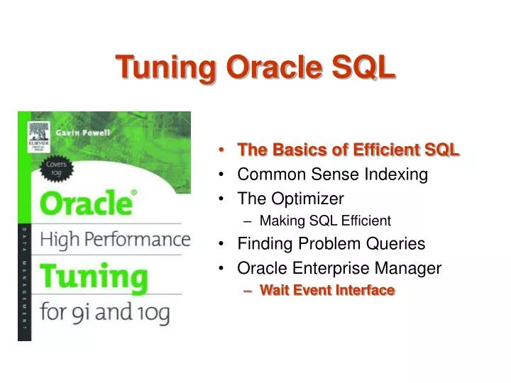 tuning oracle sql