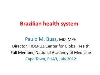 Brazilian health system