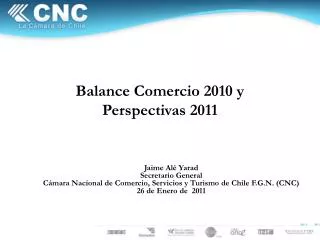 Balance Comercio 2010 y Perspectivas 2011