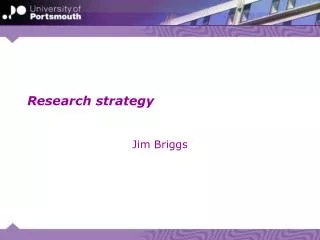 Research strategy
