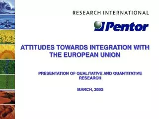 ATTITUDES TOWARDS INTEGRATION WITH THE EUROPEAN UNION