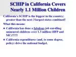 SCHIP in California Covers Nearly 1.1 Million Children