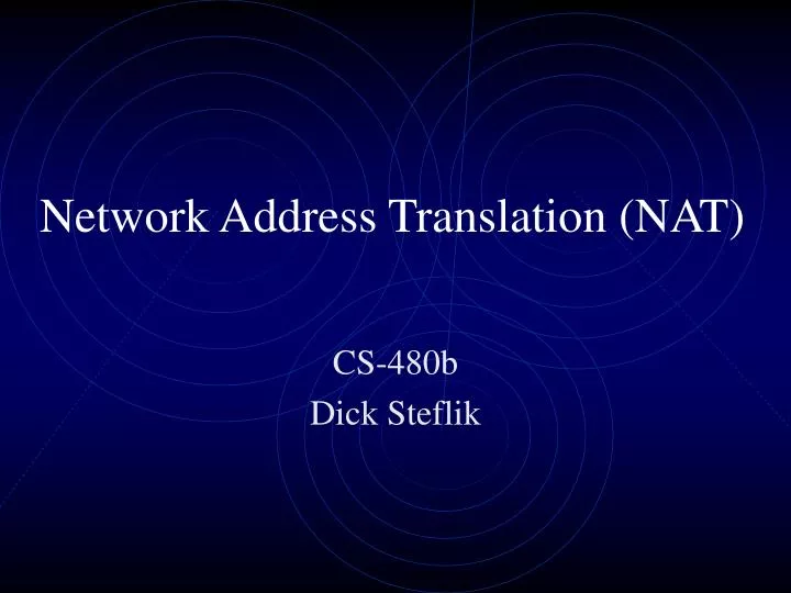network address translation nat