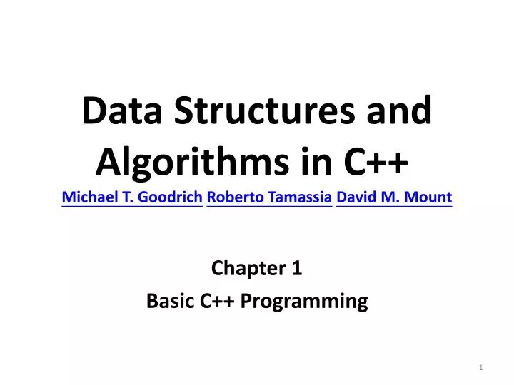 data structures and algorithms in c michael t goodrich roberto tamassia david m mount