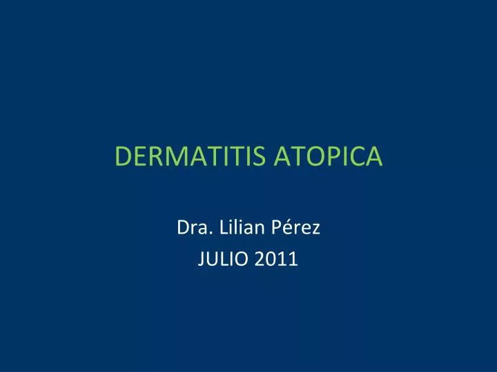 dermatitis atopica
