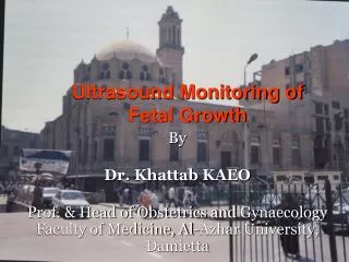 Ultrasound Monitoring of Fetal Growth