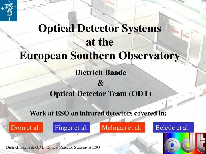 optical detector systems at the european southern observatory