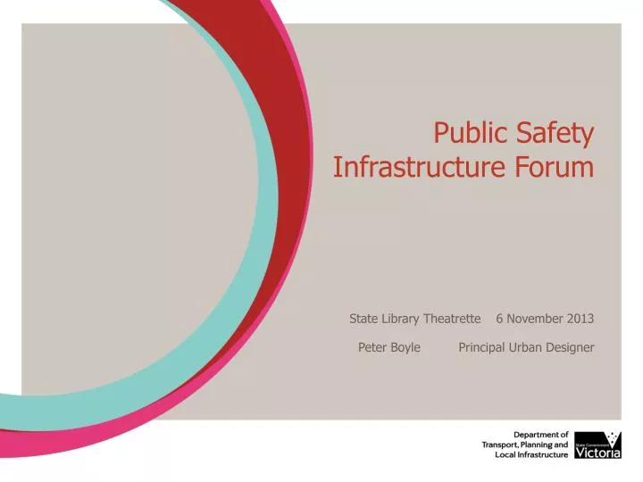 public safety infrastructure forum