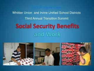 Social Security Benefits and Work
