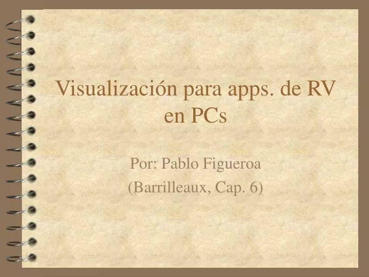visualizaci n para apps de rv en pcs