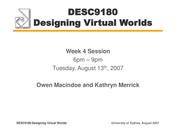 desc9180 designing virtual worlds