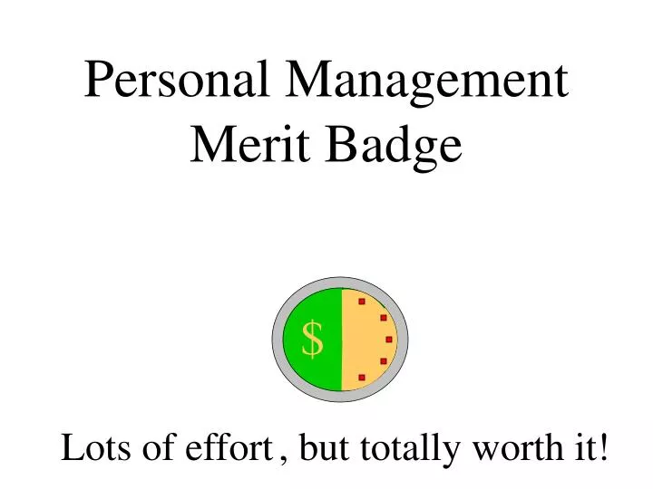 personal management merit badge