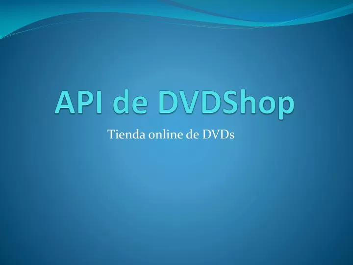 api de dvdshop