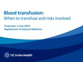 Blood transfusion: