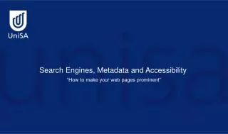 Search Engines, Metadata and Accessibility