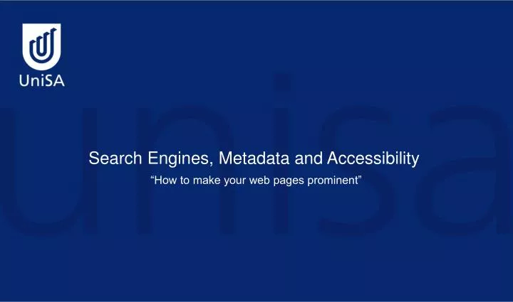 search engines metadata and accessibility