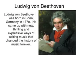 Ludwig von Beethoven