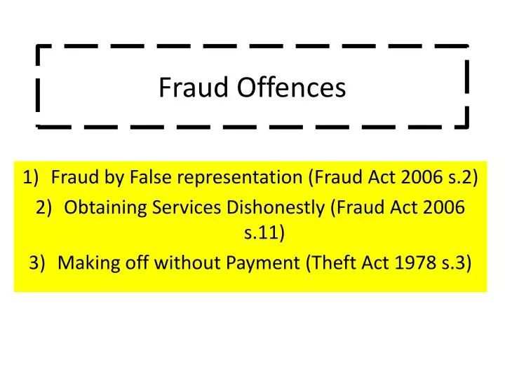 fraud offences