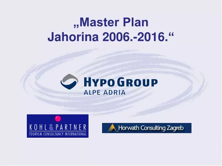 master plan jahorina 20 0 6 2016