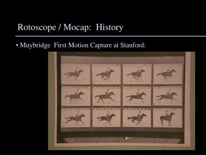 rotoscope mocap history