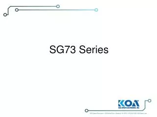 SG73 Series